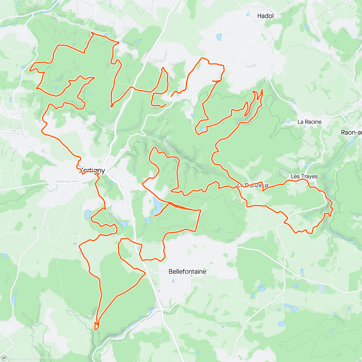 Map of the activity, La Téméraire 85kms