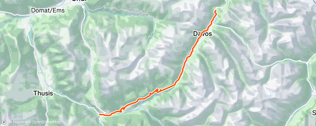 Map of the activity, ROUVY - Stage 4 (Lenzerheide) - Tour de Suisse