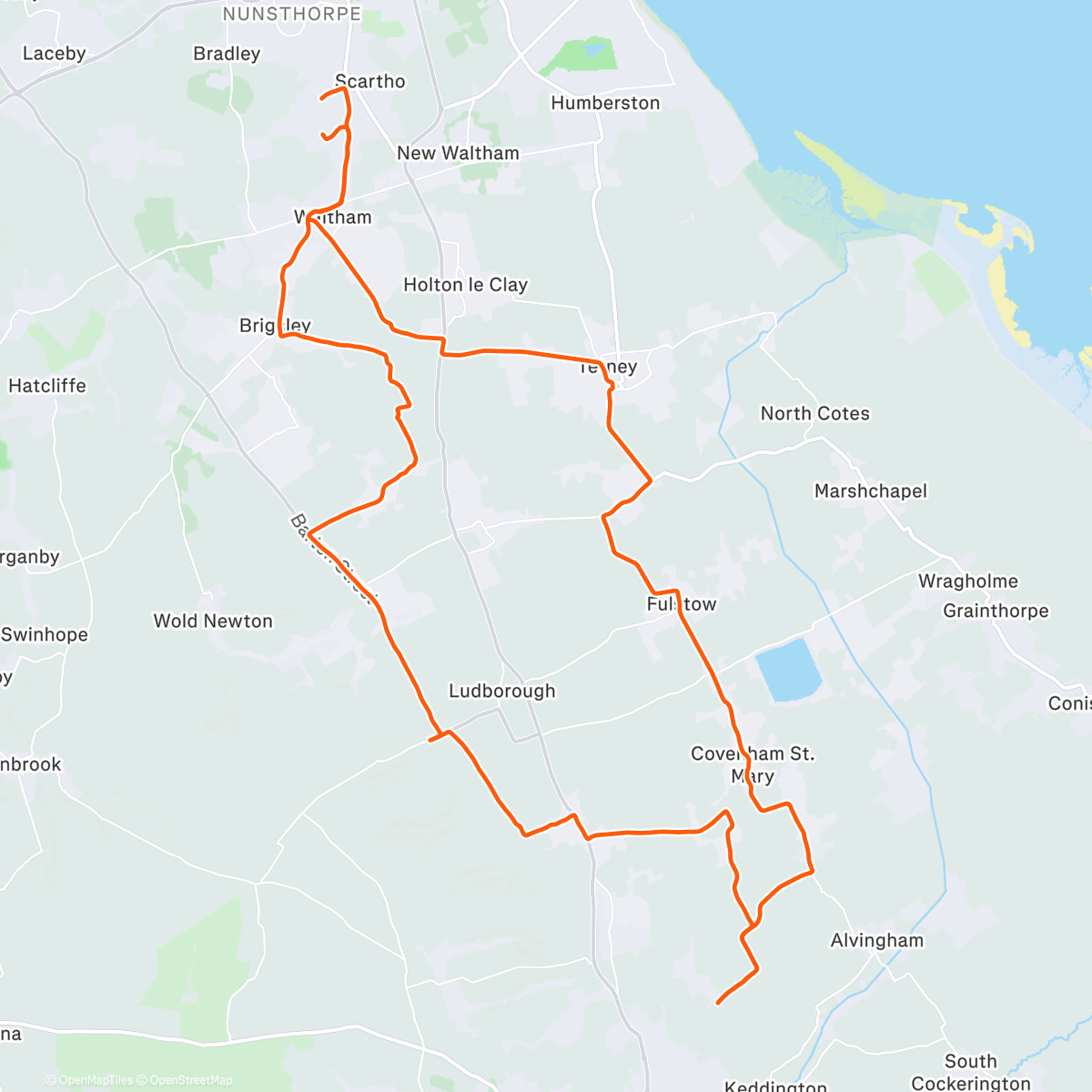 Map of the activity, Maggie's Intervals.