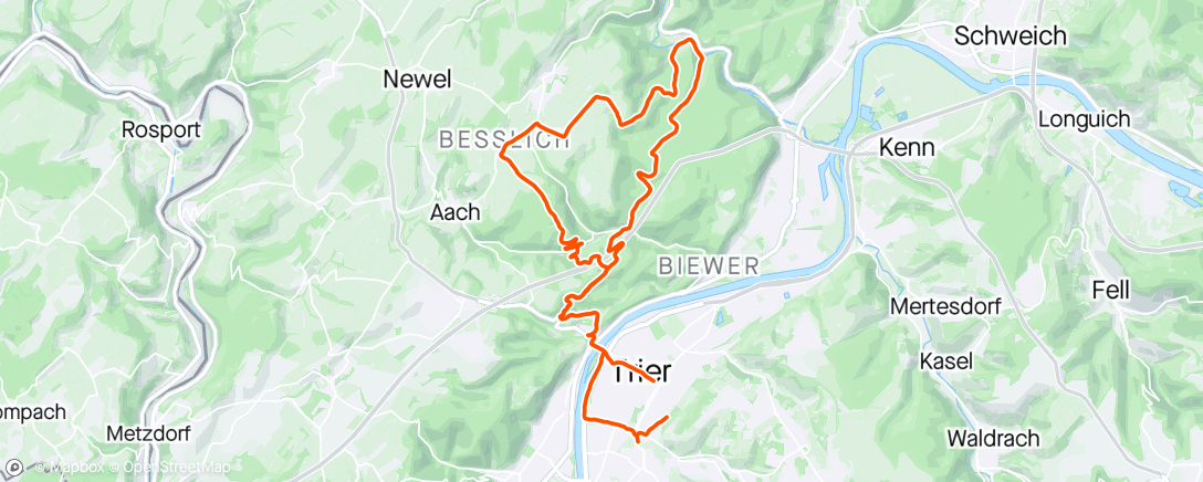 Map of the activity, AWGR Trier