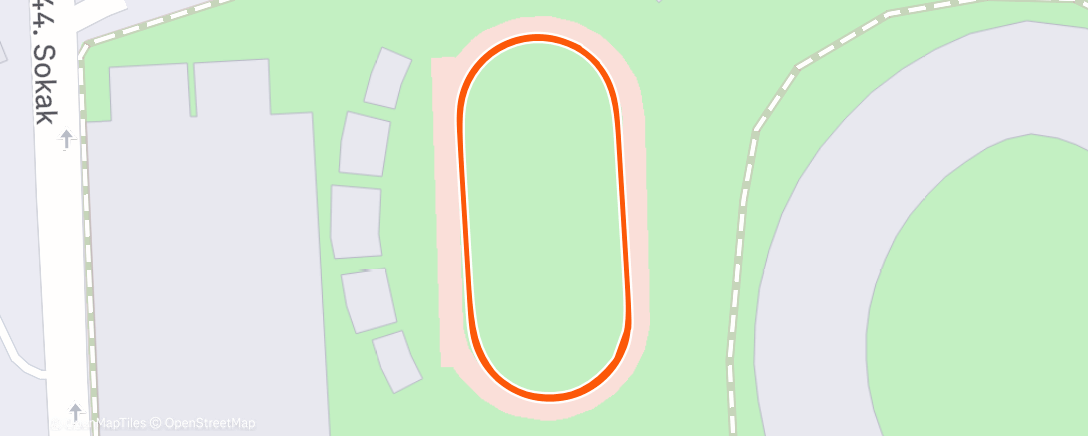 Map of the activity, Afternoon Run