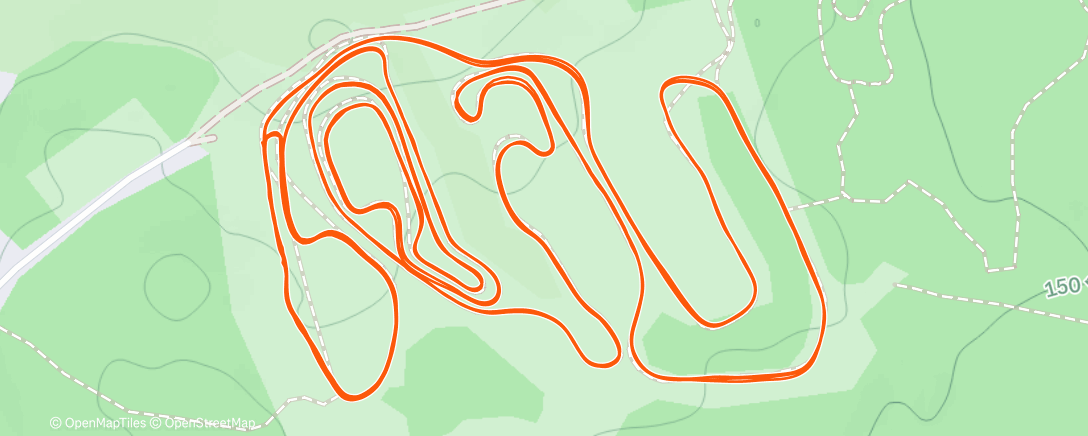 Карта физической активности (Северный лыжный заезд (после обеда))