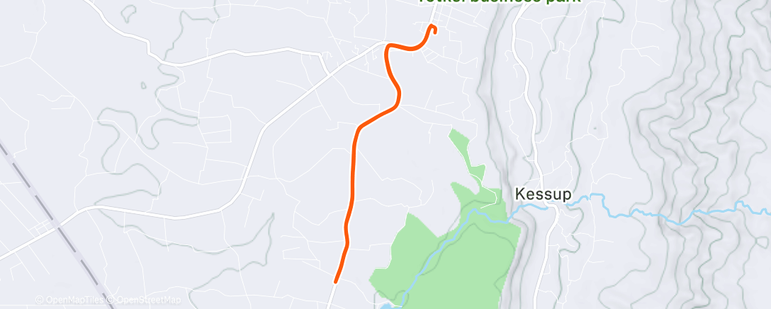 Map of the activity, Дневной забег