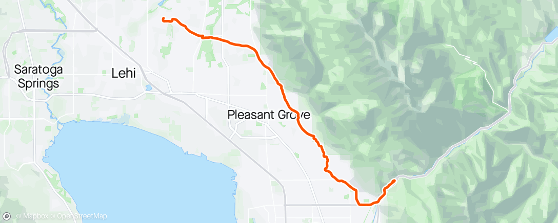 Map of the activity, Provo canyon
