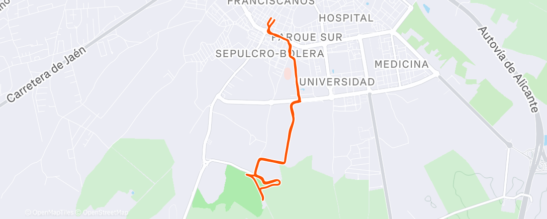 Карта физической активности (Afternoon Run)