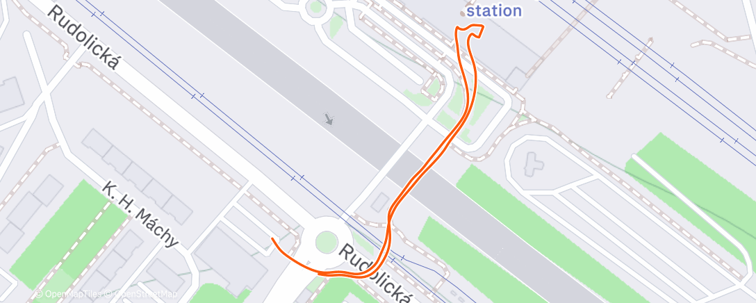 Карта физической активности (Lauf am Nachmittag)