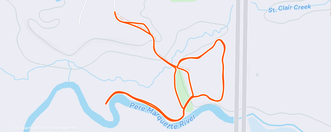 Map of the activity, Afternoon Nordic Ski