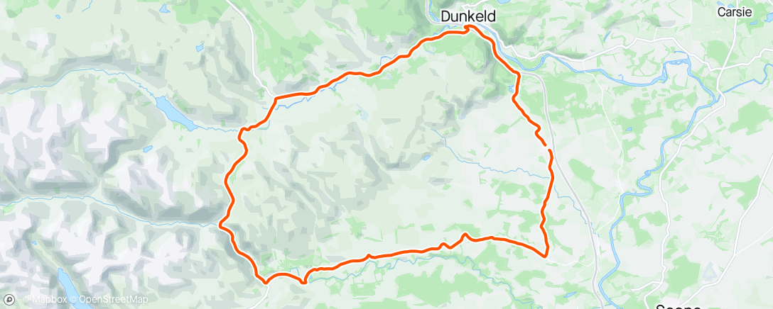 Map of the activity, Sma' Glen (clockwise)