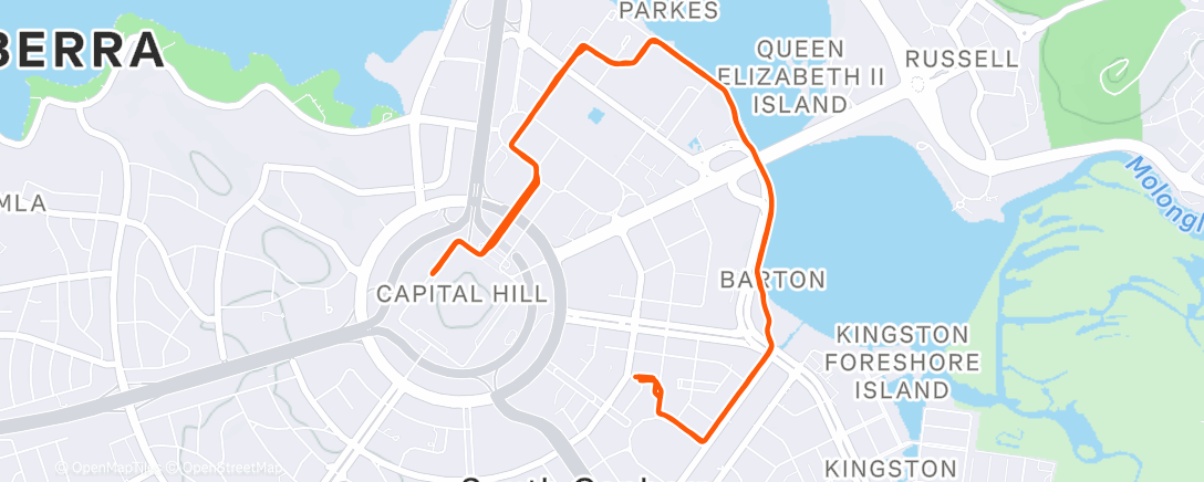 Карта физической активности (Hale: Morning Run)