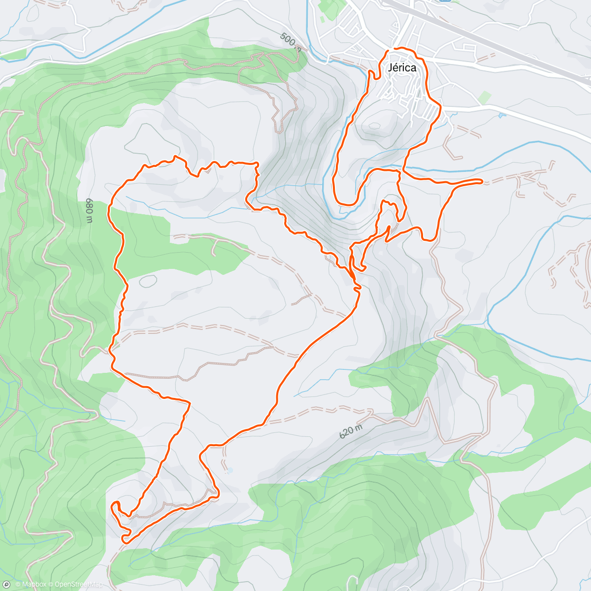 Map of the activity, Salida xla cueva de Rupilla