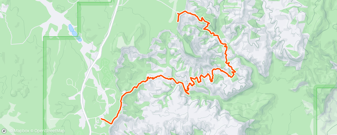 Map of the activity, Tower Bridge Trail to Fairyland Point- started at lodge