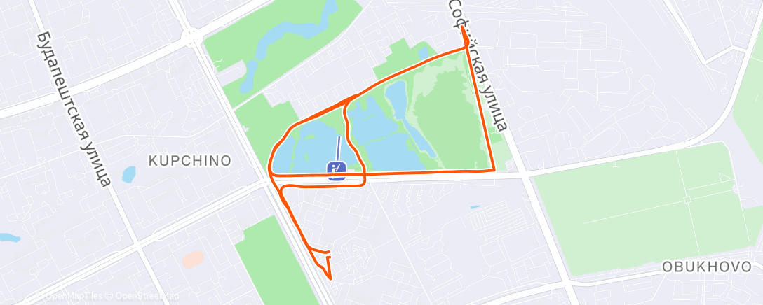 Карта физической активности (Вечерний забег)