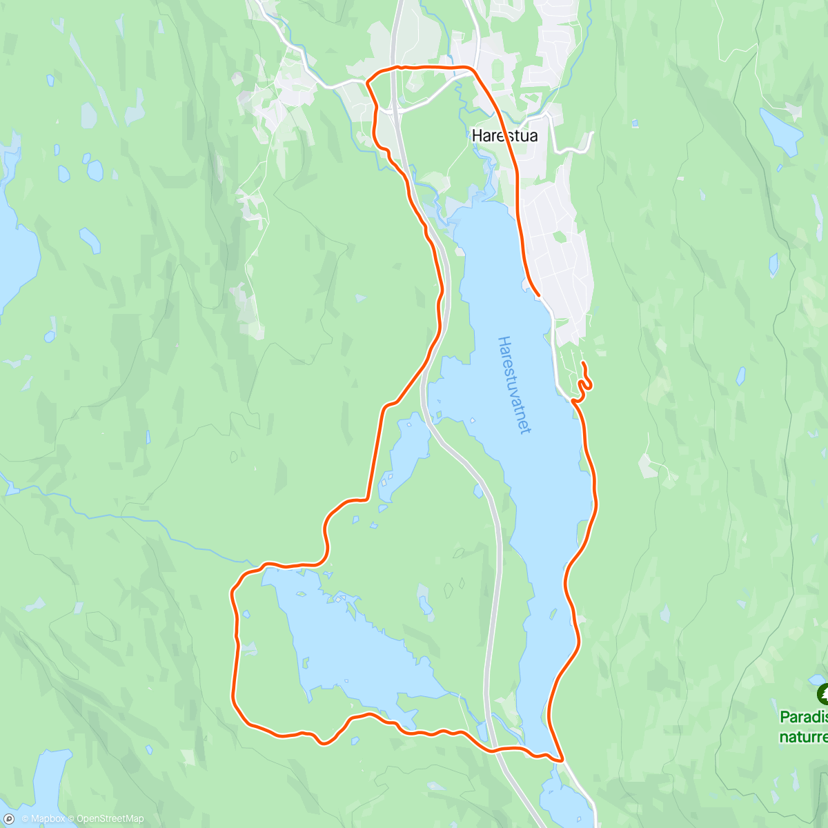 Map of the activity, Skulle tatt ski