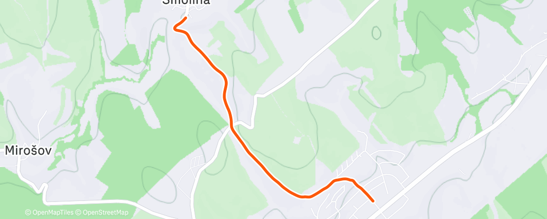 Map of the activity, Na návštěvu k mamince na Boží hod Vánoční 🎄