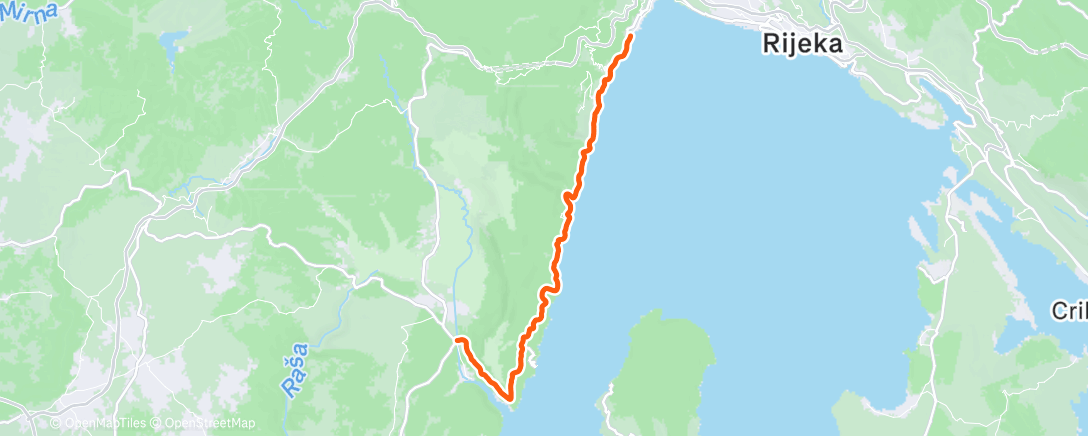 Map of the activity, Opatija Riviera (Istria)