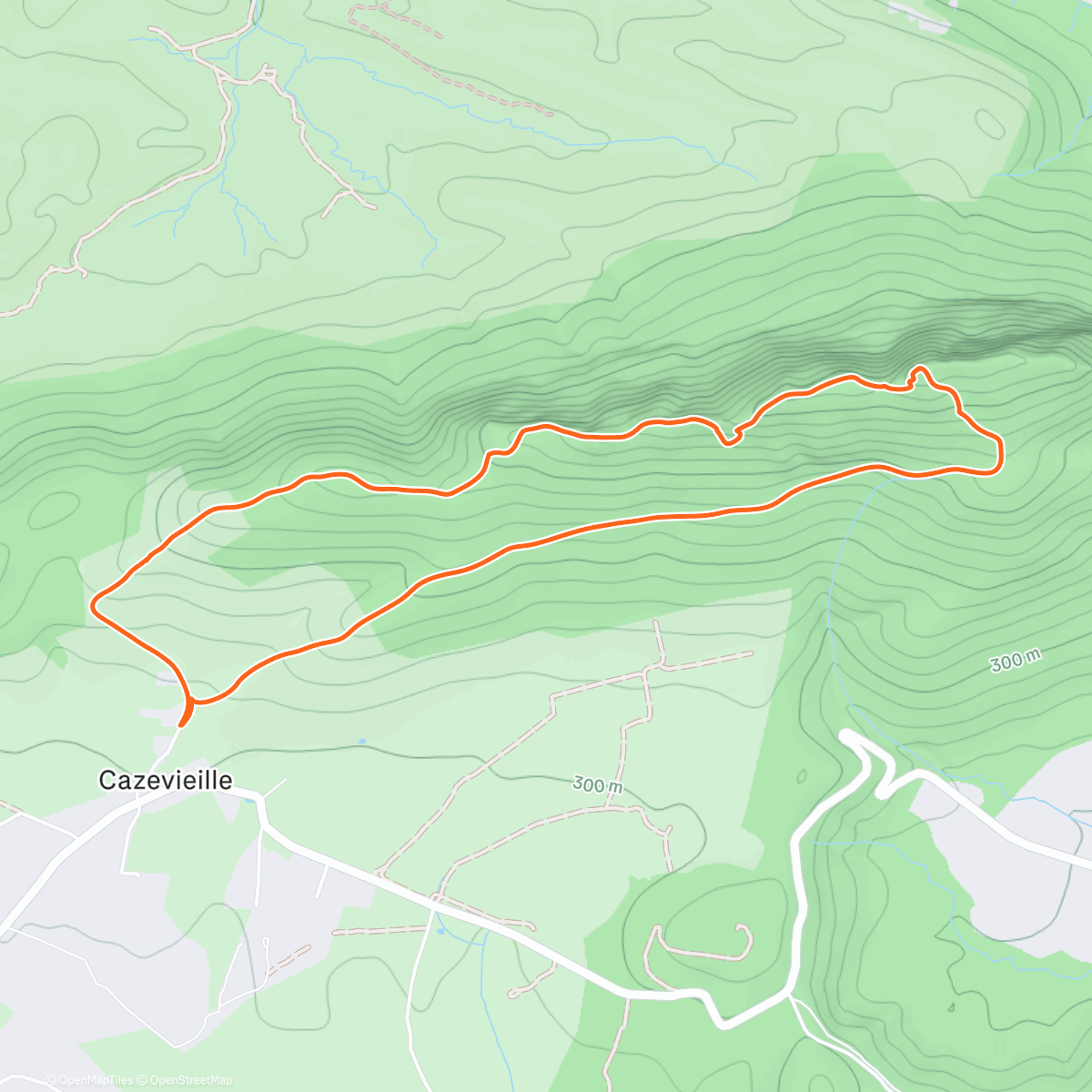 Карта физической активности (Randonnée crêtes du Pic Saint-Loup)
