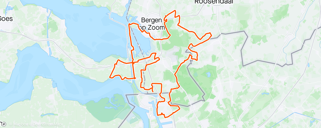 Map of the activity, Brabantse wal Grenspalen Klassieker
