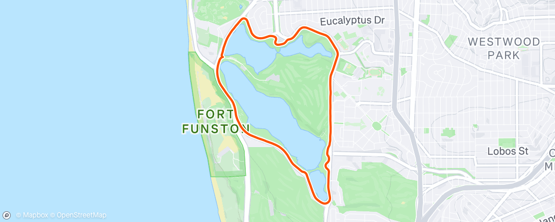 Map of the activity, Lunch Run