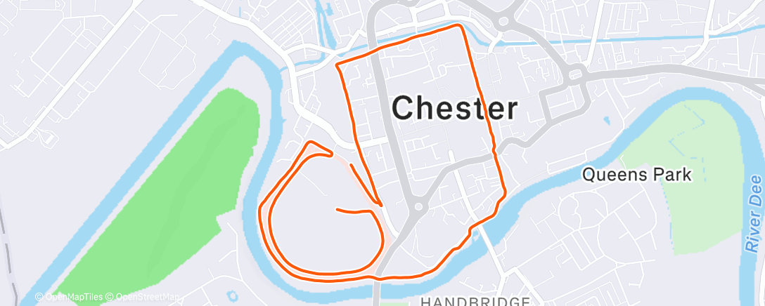 Map of the activity, Morning Run