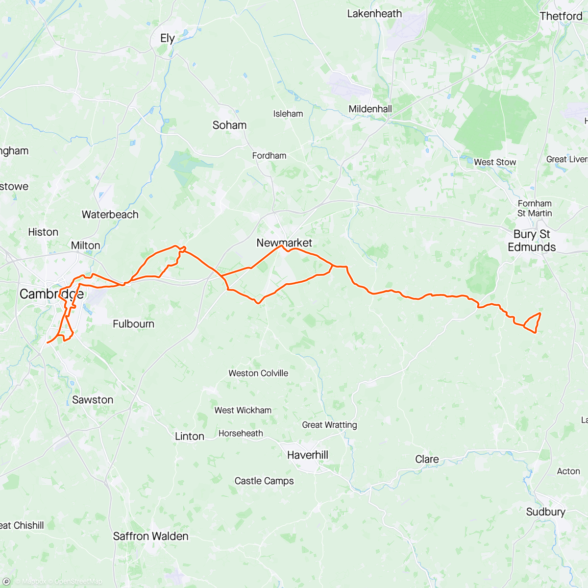Map of the activity, Maglia Rossa  Ride