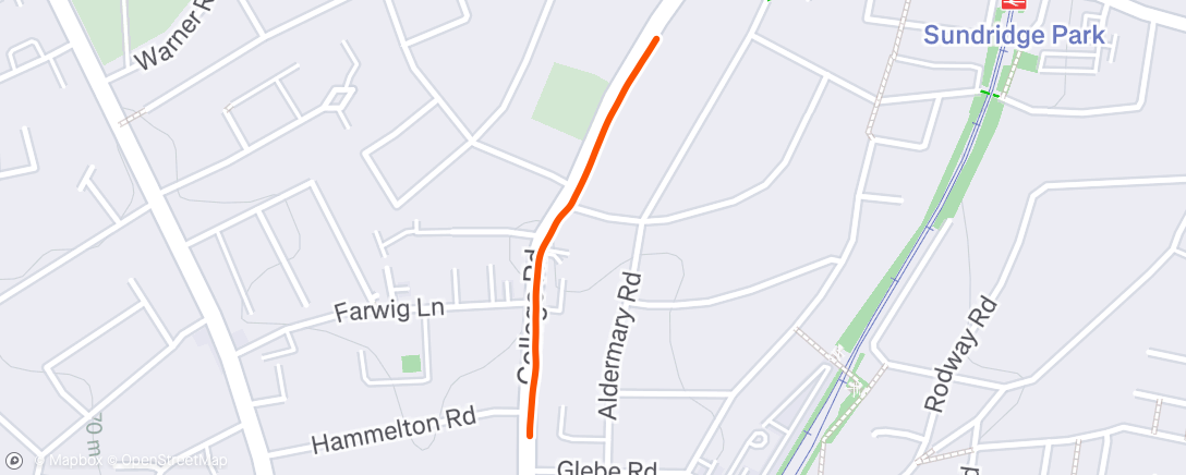 Map of the activity, Morning Run