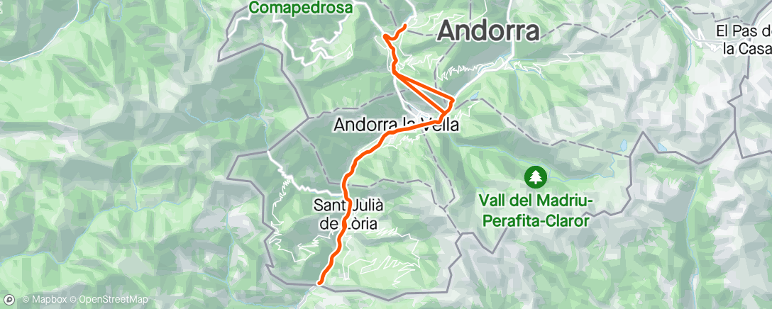Map of the activity, La Massana, La Massana, Andorra 🇦🇩