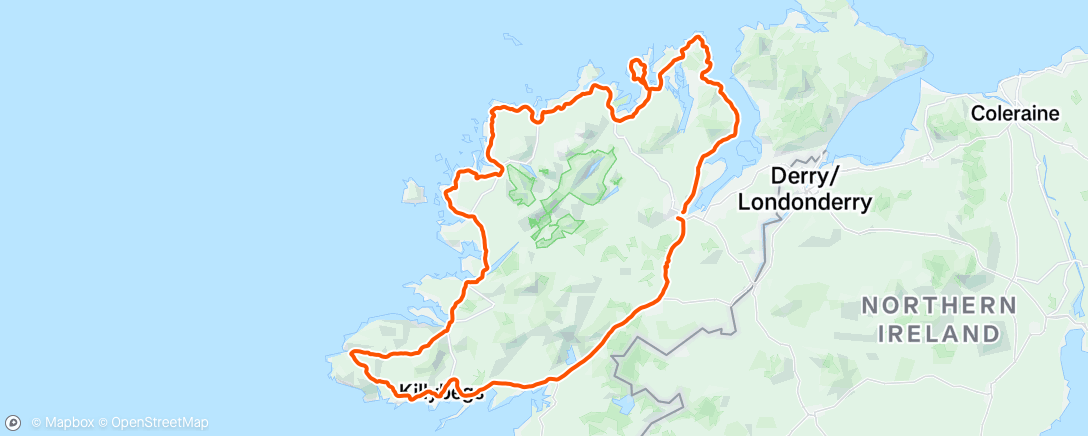 Map of the activity, Morning Ride
