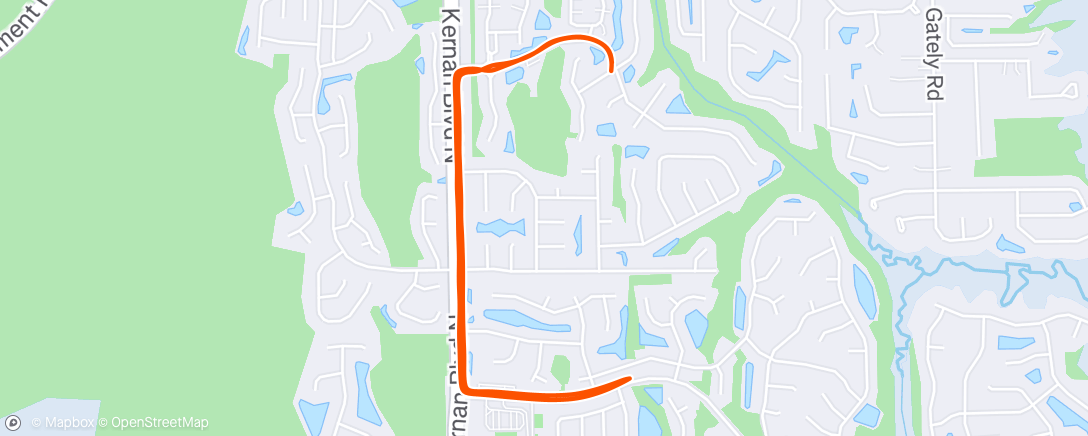 Map of the activity, Morning Run