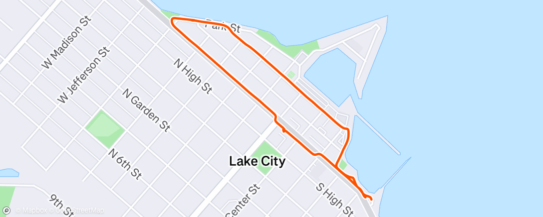Map of the activity, Afternoon Walk