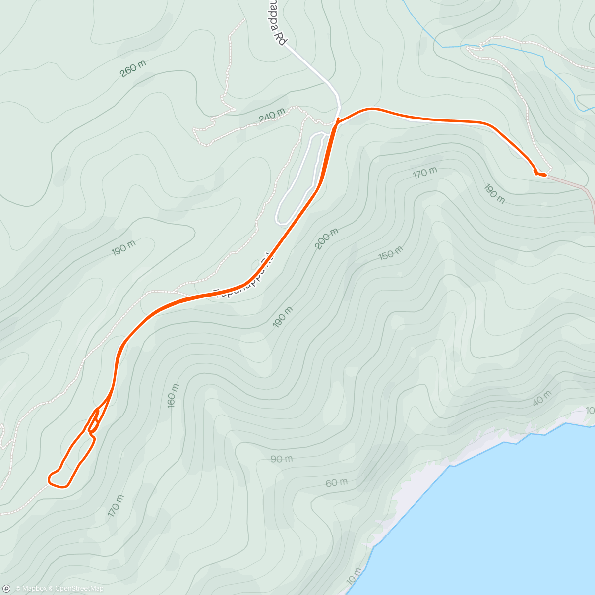 Map of the activity, Tapanappa Lookout