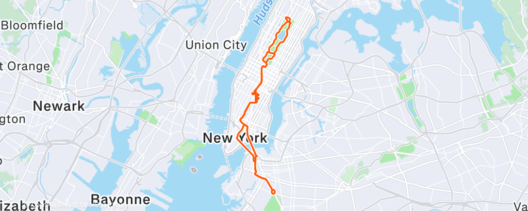 Map of the activity, Zwift - Zone 2 on Watts the Limit in New York