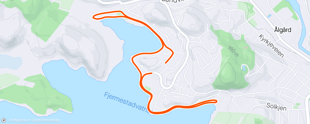 Map of the activity, Morning Run før norsk heldag