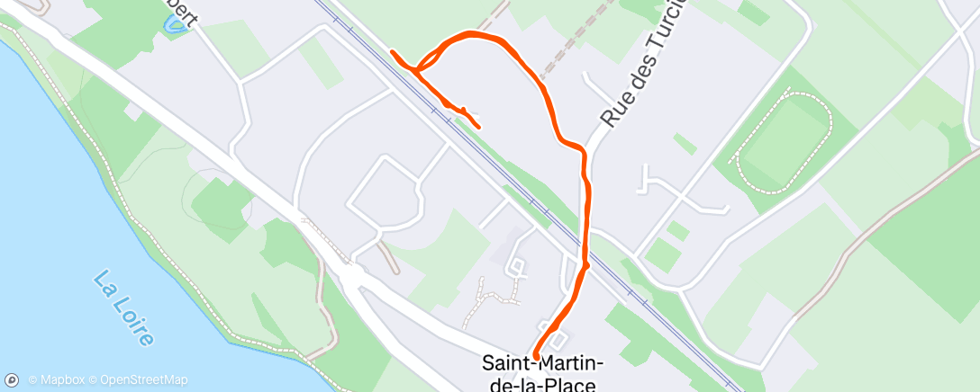 Map of the activity, Afternoon Walk