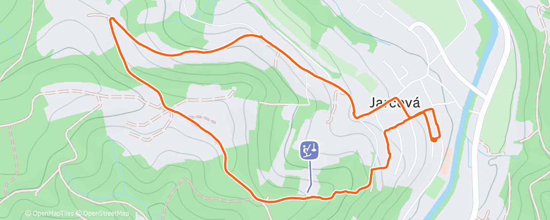 Map of the activity, Night Run