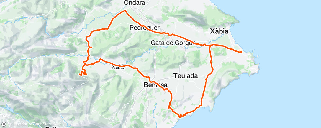 Map of the activity, Last Spanish ride, back to the sun..?
