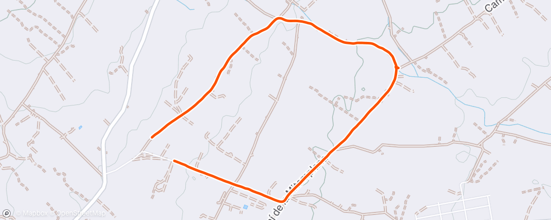 Map of the activity, Evening Run