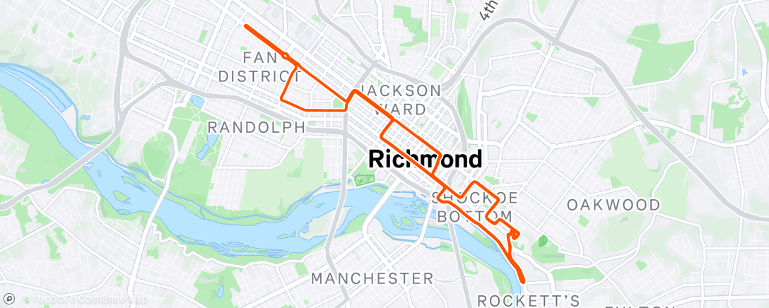 Map of the activity, Zwift - Richmond Loop Around in Richmond