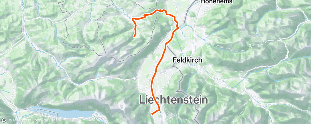 Map of the activity, Wieder heim