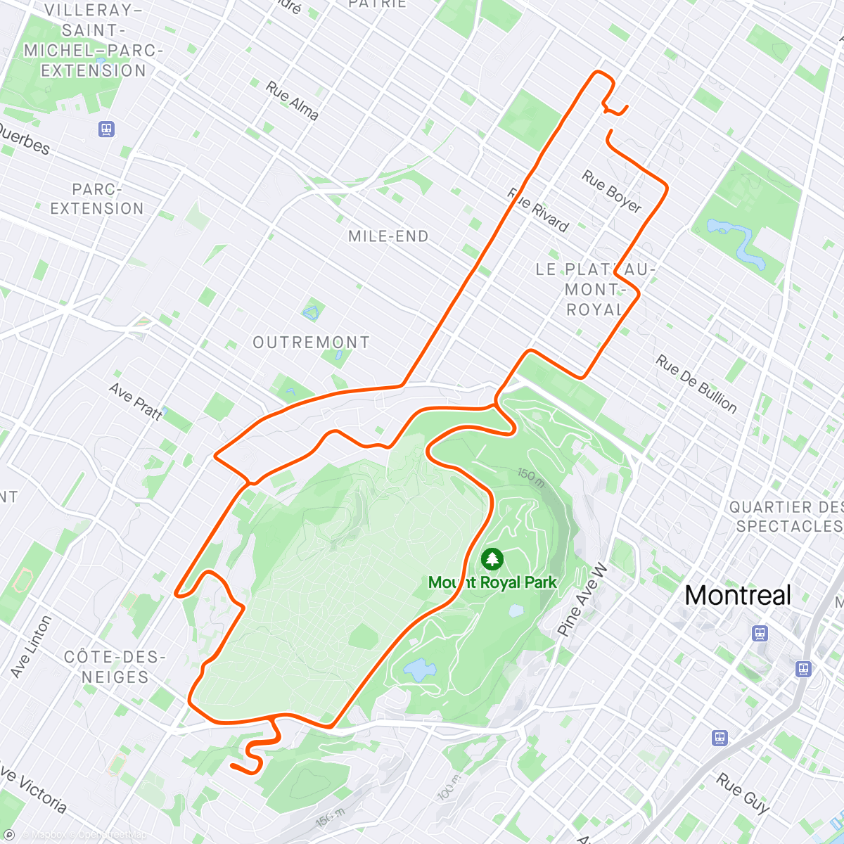 Map of the activity, Parc, pas parc, on y va (Montréal, QC)