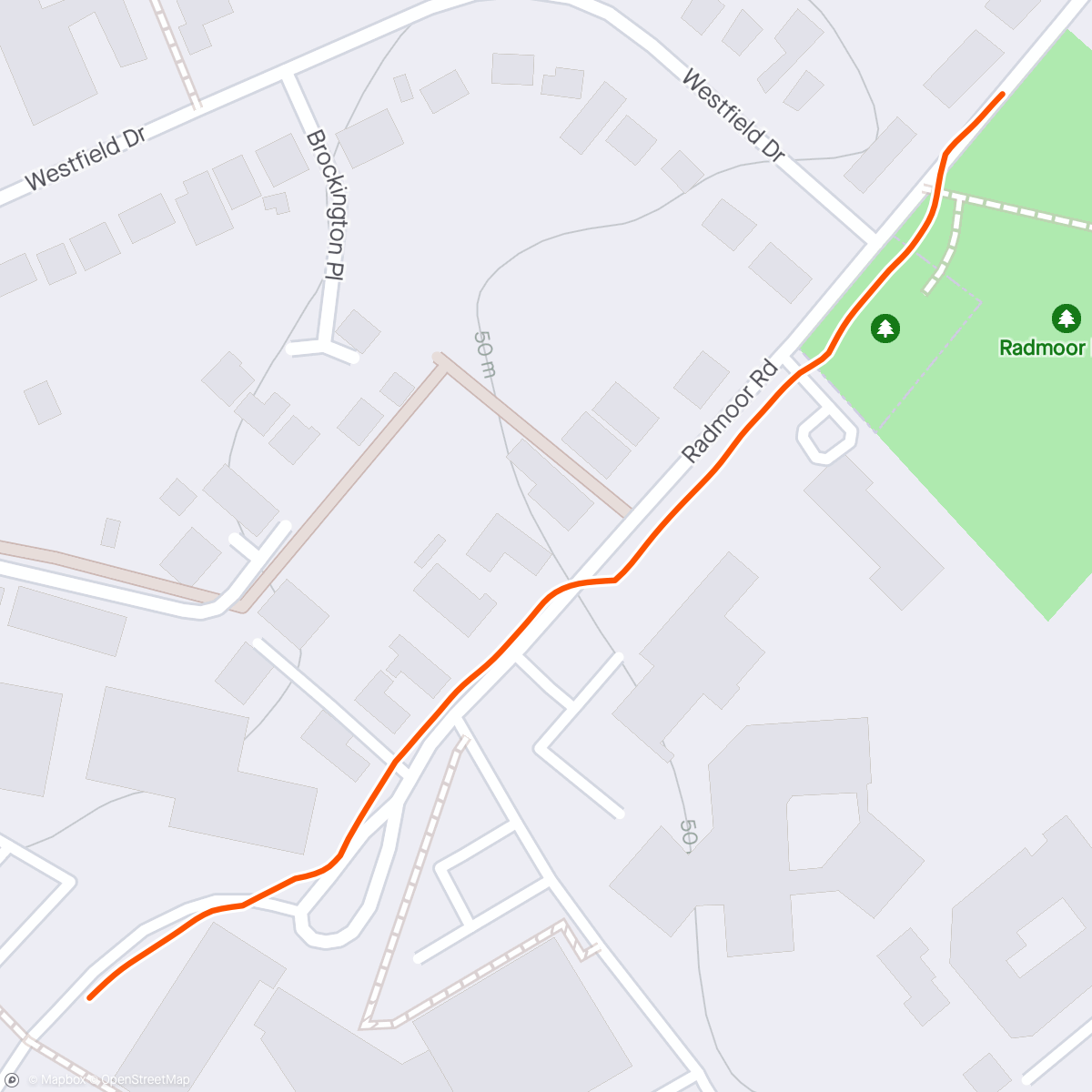 Map of the activity, Barefoot run back from summer Ball