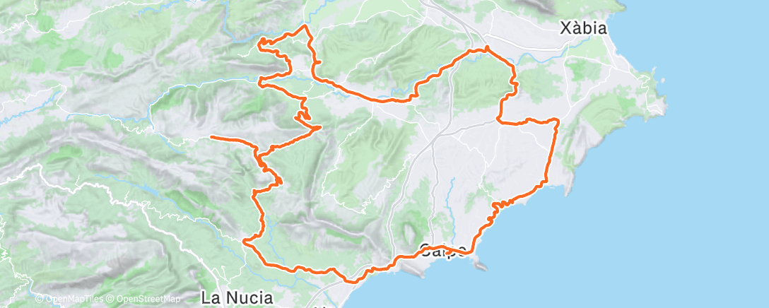Map of the activity, Morning Ride