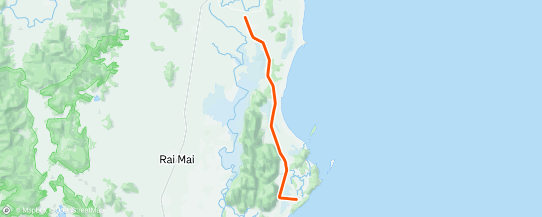 Map of the activity, Morning Ride