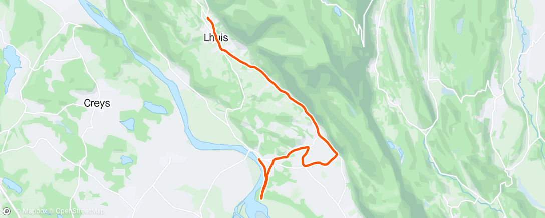 Map of the activity, Footing pluvieux footing heureux 🙂