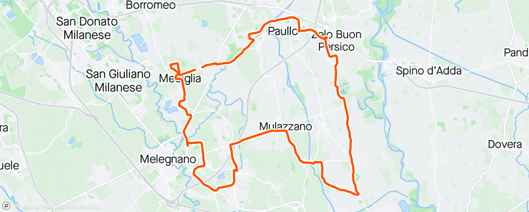 Map of the activity, Giro mattutino - Easy