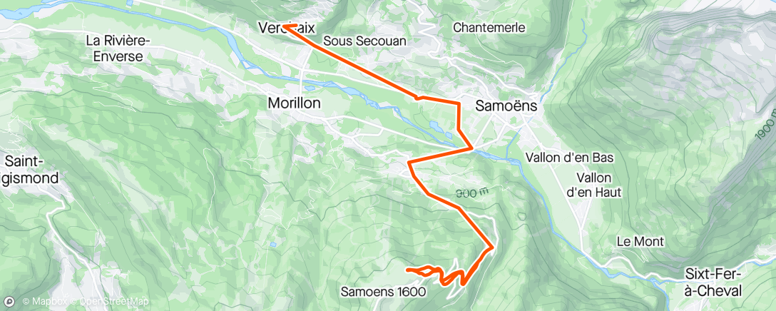 「Rando sur les 5 premiers km !」活動的地圖