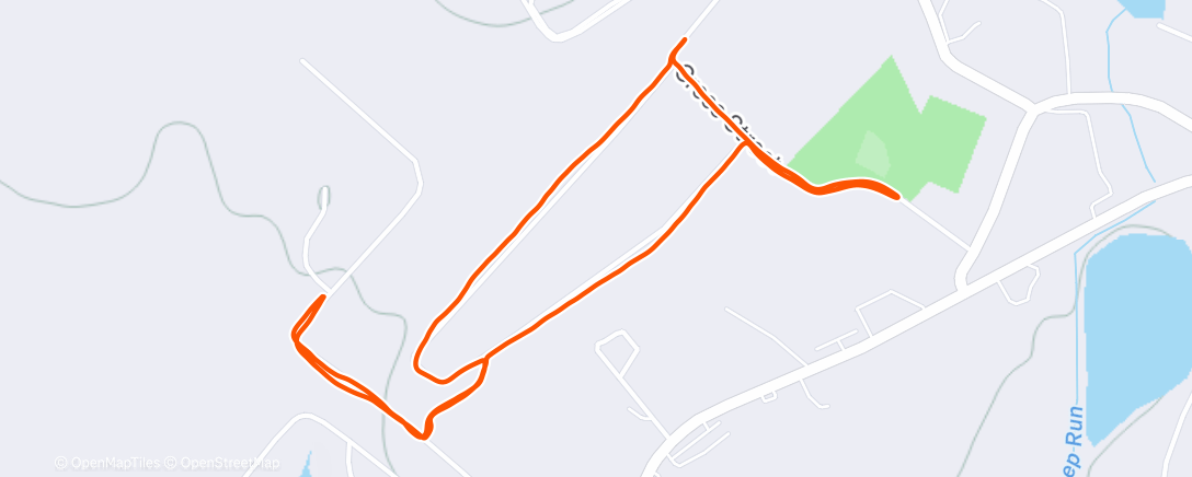 Map of the activity, Lunch Run