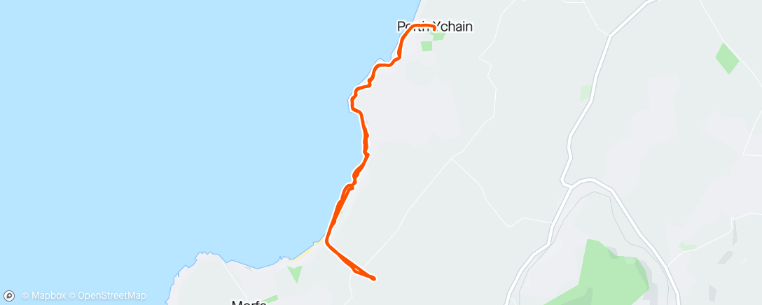 Map of the activity, Walk and beach clean