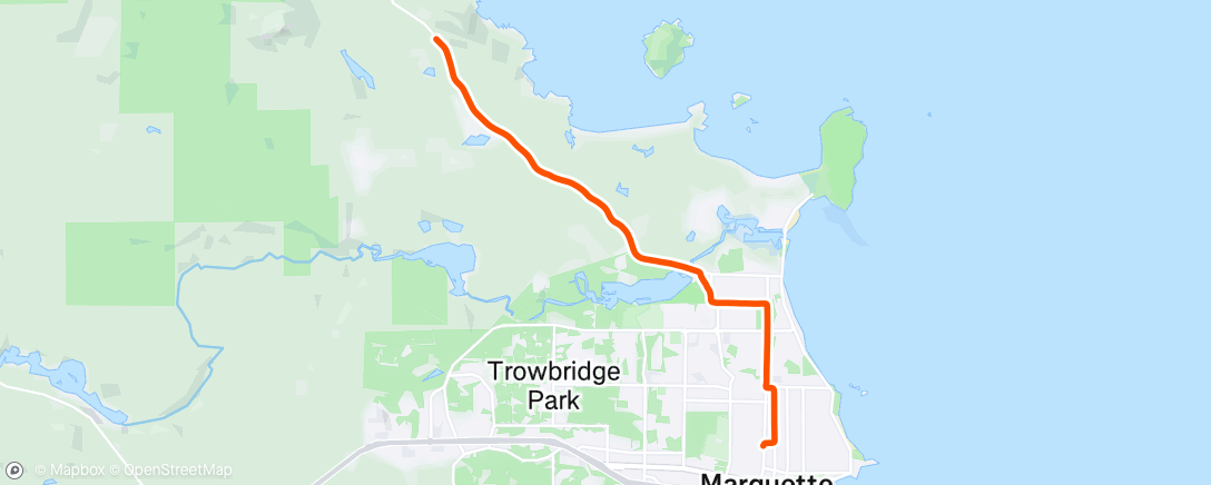 Map of the activity, 4 peaks commute - back