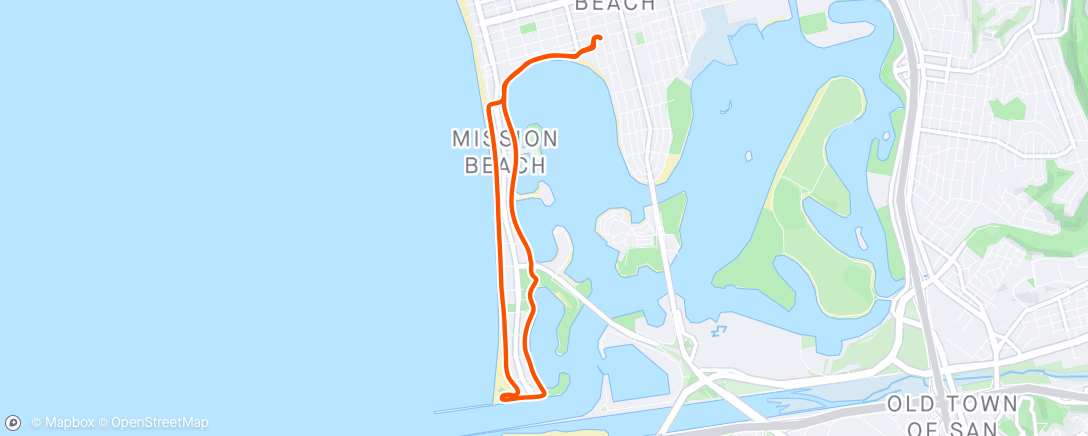Map of the activity, ☀️ Boardwalk Ride