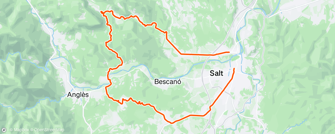 Map of the activity, Pedalata mattutina